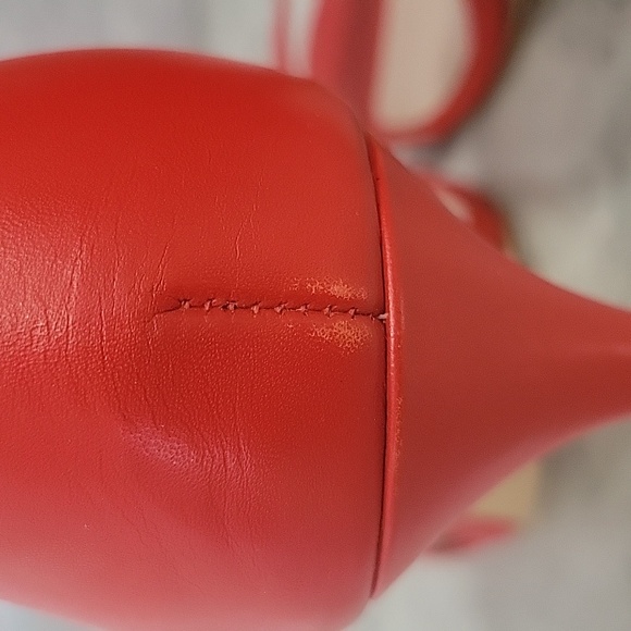 NINE WEST Red Women's Teeya Ankle Strap Dress Sandals Size 7 - Picture 6 of 10